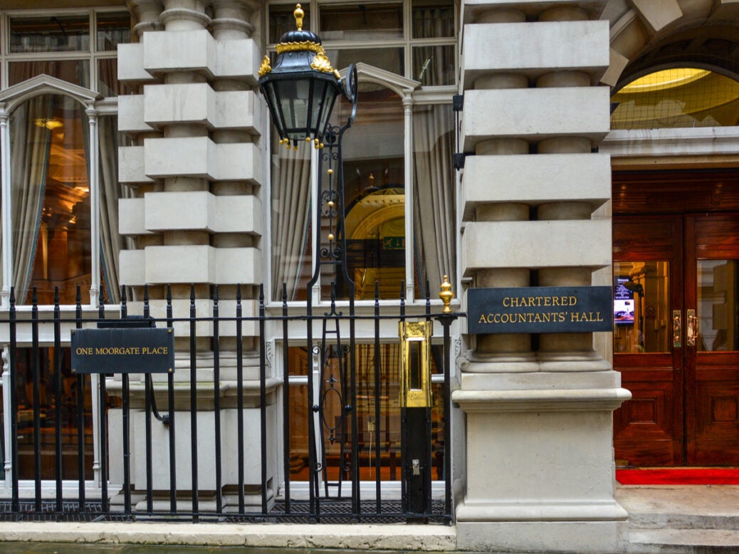 Jenny Watson appointed as ICAEW regulatory board chair: image shows from of the Chartered Accountants Hall